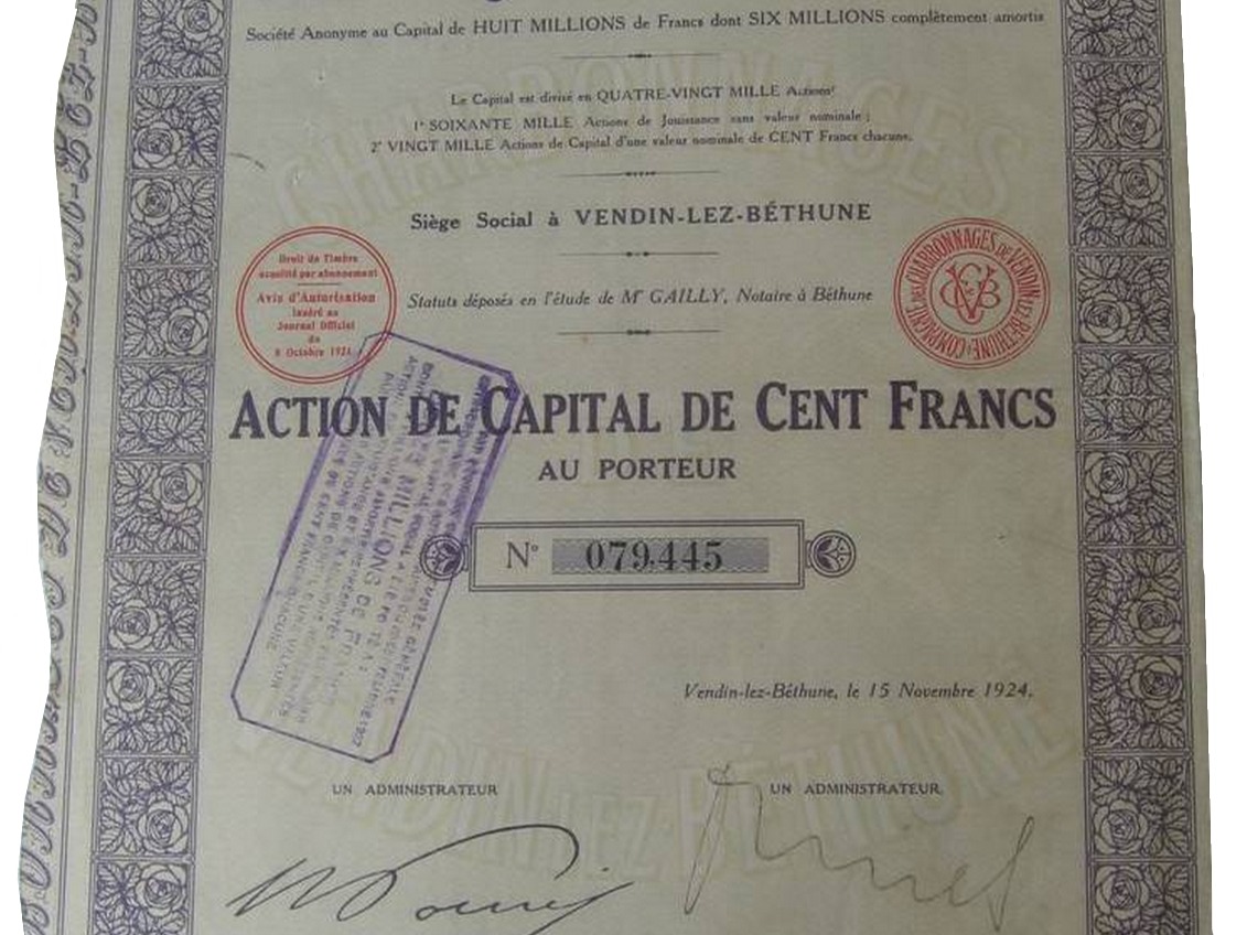 Charbonnages de Vendin-lez-Bethune et suites