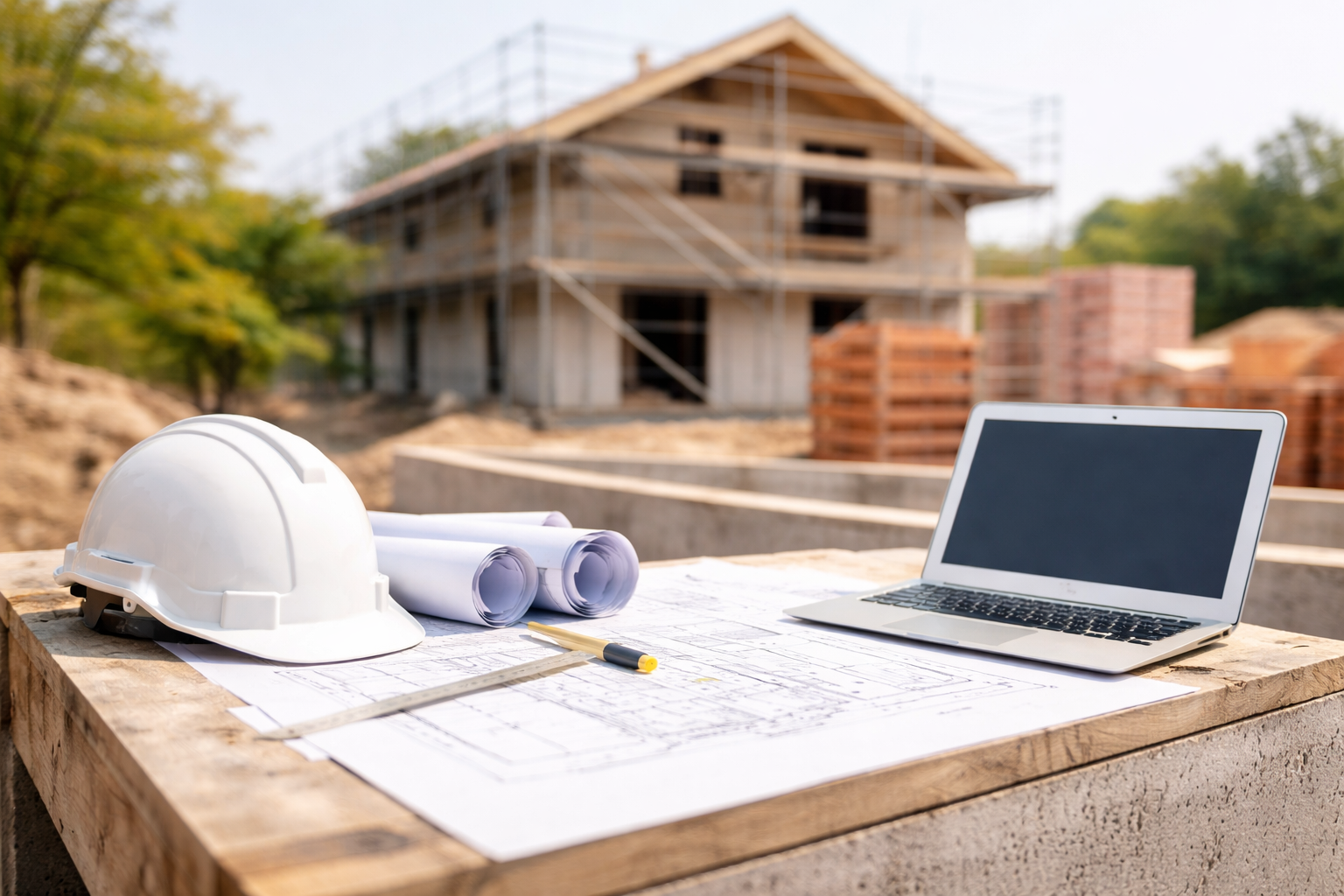 Chantier et batiment